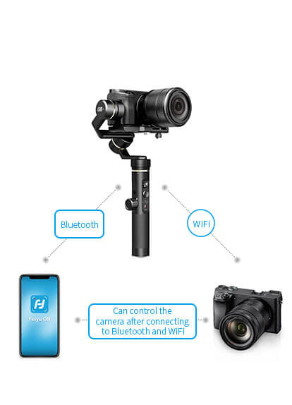 Feiyu-Tech G6 Plus 3-Achsen Gimbal für Systemkameras Actioncams und Smartphones 